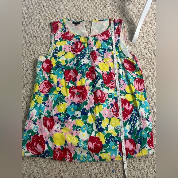 Talbots Pastel Floral Top size 12 - Picture 7 of 8